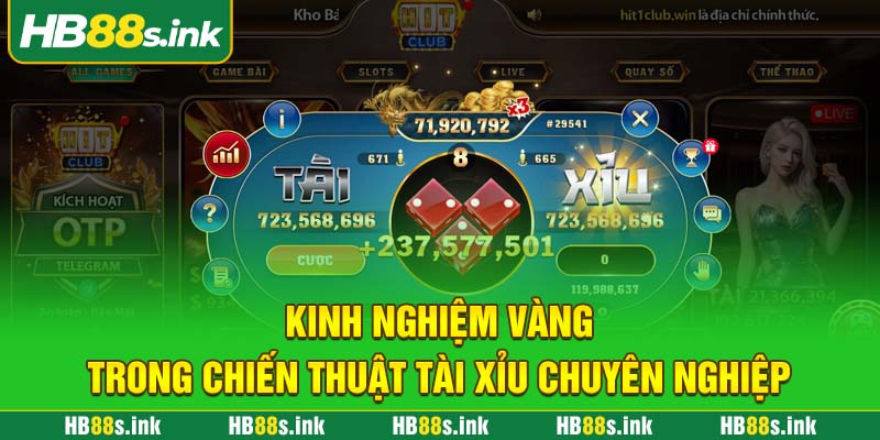 Kinh Nghiem Vang Trong Chien Thuat Tai Xiu Chuyen Nghiep